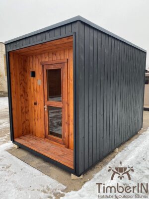 Moderne Mini Außensauna Gartensauna (4)