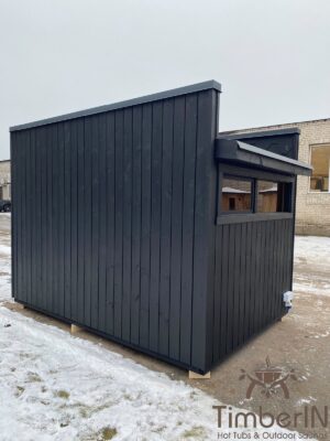 Moderne Mini Außensauna Gartensauna (5)