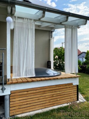 Badezuber Badefass Hot Tube Einbaumodell Einsatz Eingraben Eingelassen (2)