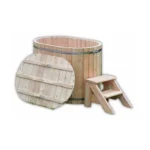 2 Personen 3 TimberIN Nordic Duo Wood Holz-Badetonne für 2 Personen
