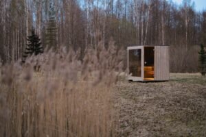 TimberIN Nordic Cube Außensauna am See