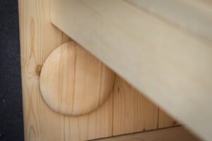 TimberIN Nordic Cube Lüftungsöffnung im Innenraum